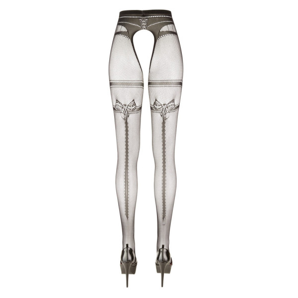 Collant fantaisie résille ouvert